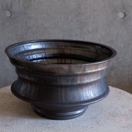 Φ31.2(in29)×h18.8㎝ 燻(brown) pot  H958