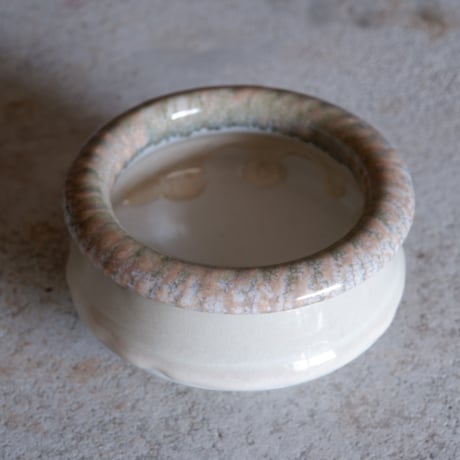 Φ10.5(in7.5)×h5.5㎝ zircon(pink gray) pot  H690