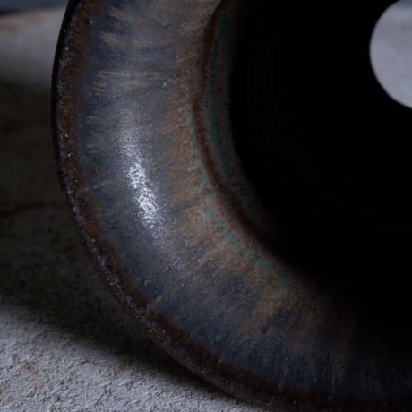 Φ13.7×h13.5㎝  matte verdigris pot  H605