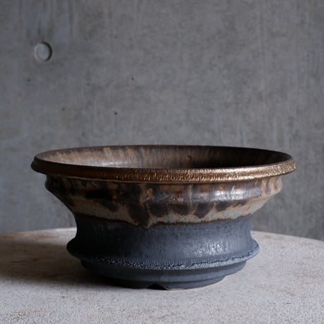 Φ24×h11.3㎝  matte verdigris pot  H602