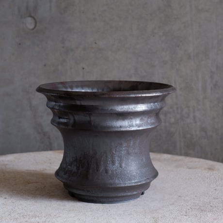 Φ17×h13.8㎝ 燻(brown) pot  H968