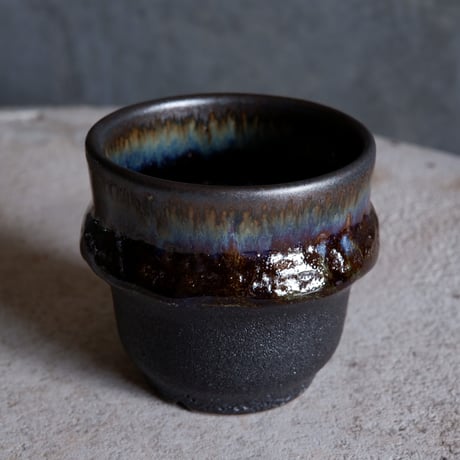 Φ7.8×h7.5㎝ coral verdigris pot  H678