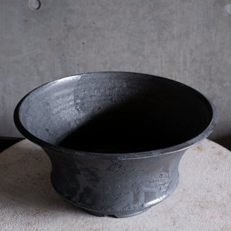 Φ33(in30.7)×h17.5㎝  鉄彩pot  H954