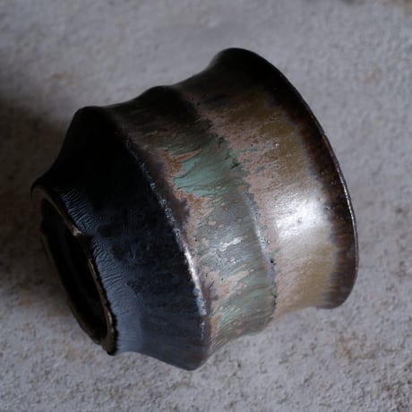 Φ10(in7.5)×h8.3㎝  matte verdigris pot  H618