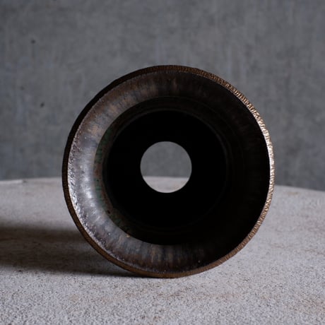 Φ12.3×h10.2㎝  matte verdigris pot  H611