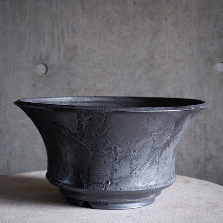 Φ33(in30.7)×h17.5㎝  鉄彩pot  H954