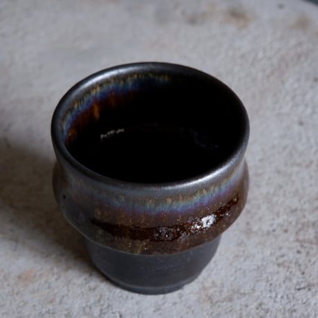 Φ8×h8.3㎝ coral verdigris pot  H675