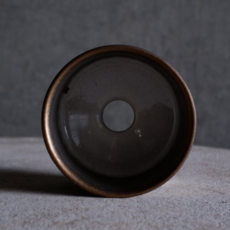 Φ10.3×h7.7㎝ titan bronze pot  H657