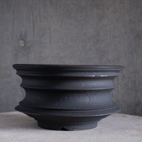 Φ26.5(in24.3)×h14.5㎝ 燻 pot  H976