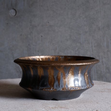 Φ19(in16.7)×h18.7㎝  燻bronze pot  H771