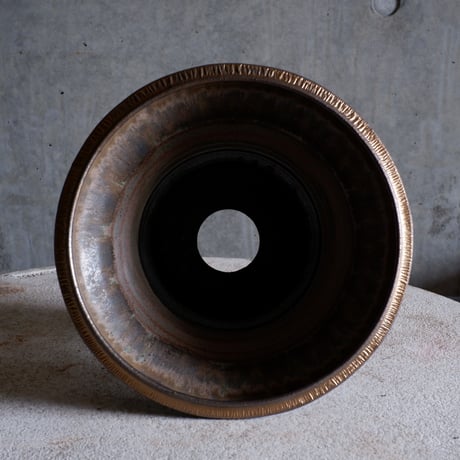Φ23×h16.8㎝  matte verdigris pot  H601