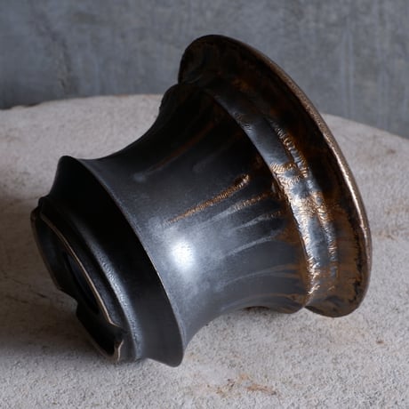 Φ16.7×h12.7㎝  燻bronze pot  H770