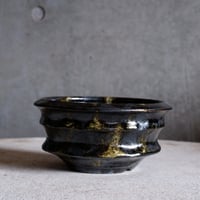 Φ14(in12)×h7.3㎝   鉄釉彩pot  H638