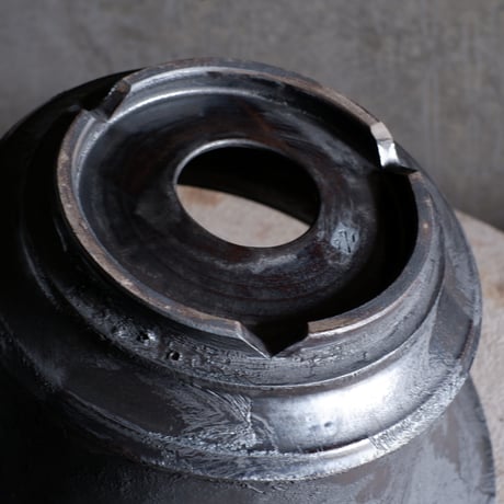 Φ33(in30.7)×h17.5㎝  鉄彩pot  H954