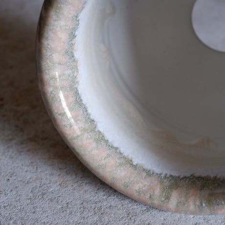 Φ12.2(in9.2)×h9.8㎝ zircon(pink gray) pot  H665