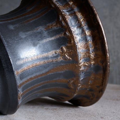 Φ18×h13㎝  燻bronze pot  H768