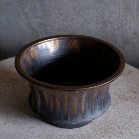 Φ22(in19.3)×h13.8㎝  燻bronze pot  H762