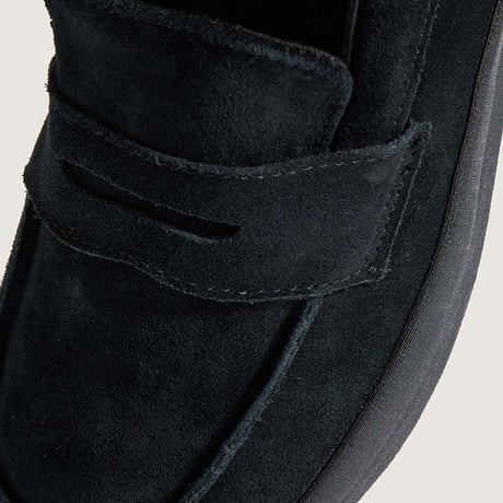 <VANS【ヴァンズ】>スケート ローファー スエード/ BLACK/BLACK/VN000VA6BKA