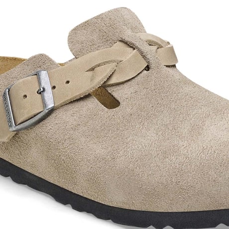 【BIRKENSTOCK】ビルケンシュトック正規取扱店 Boston Braided / ボストン ブレイデッド スエードレザー/トープ REGULAR FIT/1026667