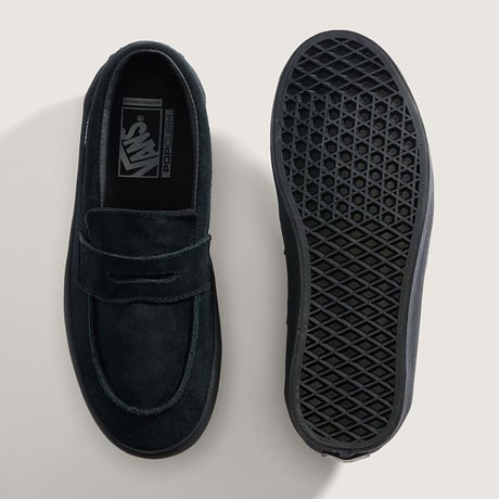 <VANS【ヴァンズ】>スケート ローファー スエード/ BLACK/BLACK/VN000VA6BKA