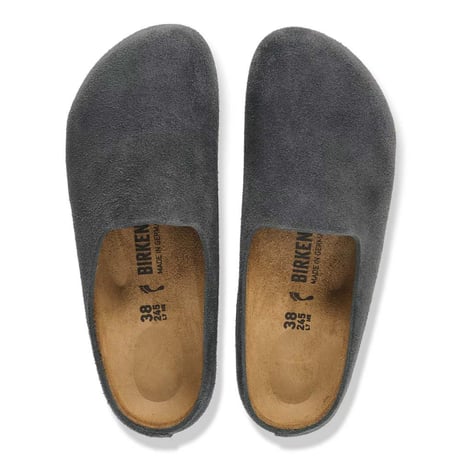 【BIRKENSTOCK】ビルケンシュトック正規取扱店 Amsterdam Wrapped スエード スエードレザー/チャコール REGULAR FIT/1032542