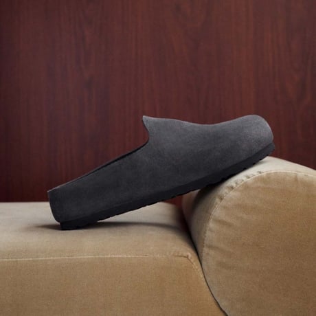 【BIRKENSTOCK】ビルケンシュトック正規取扱店 Amsterdam Wrapped スエード スエードレザー/チャコール REGULAR FIT/1032542