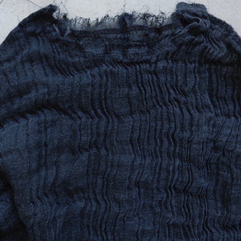 wool linen gawze top | ERiKOKATORi