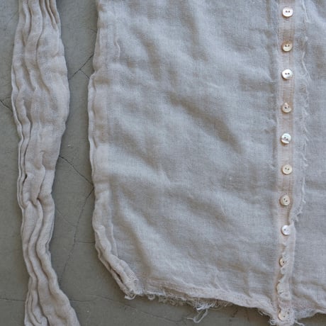 wool limen gawze high neck top