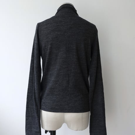 wool sheer high neck top