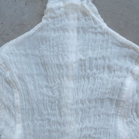 wool limen gawze high neck top