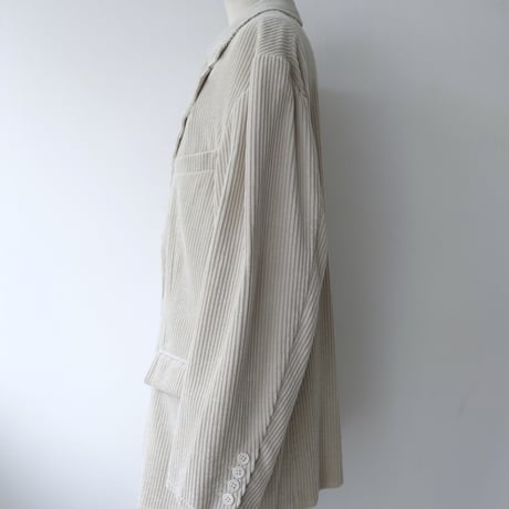 corduroy  cut-edge jacket