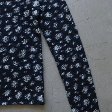 flower wool high neck top