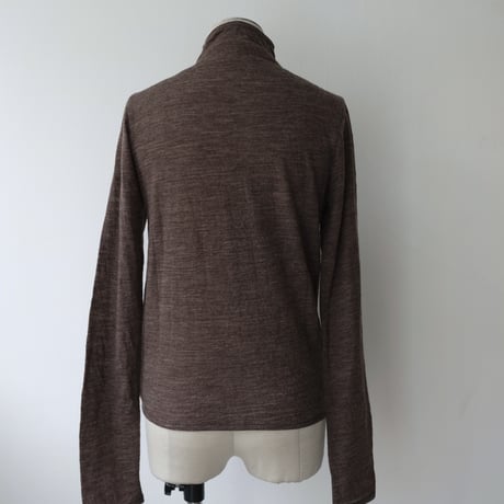 wool sheer high neck top