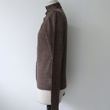 wool sheer high neck top