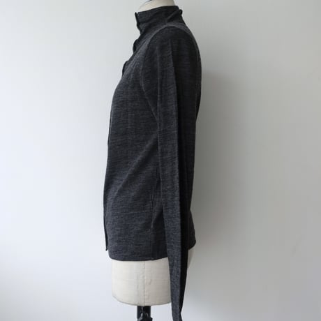 wool sheer high neck top