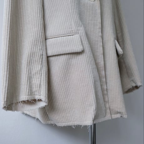 corduroy  cut-edge jacket