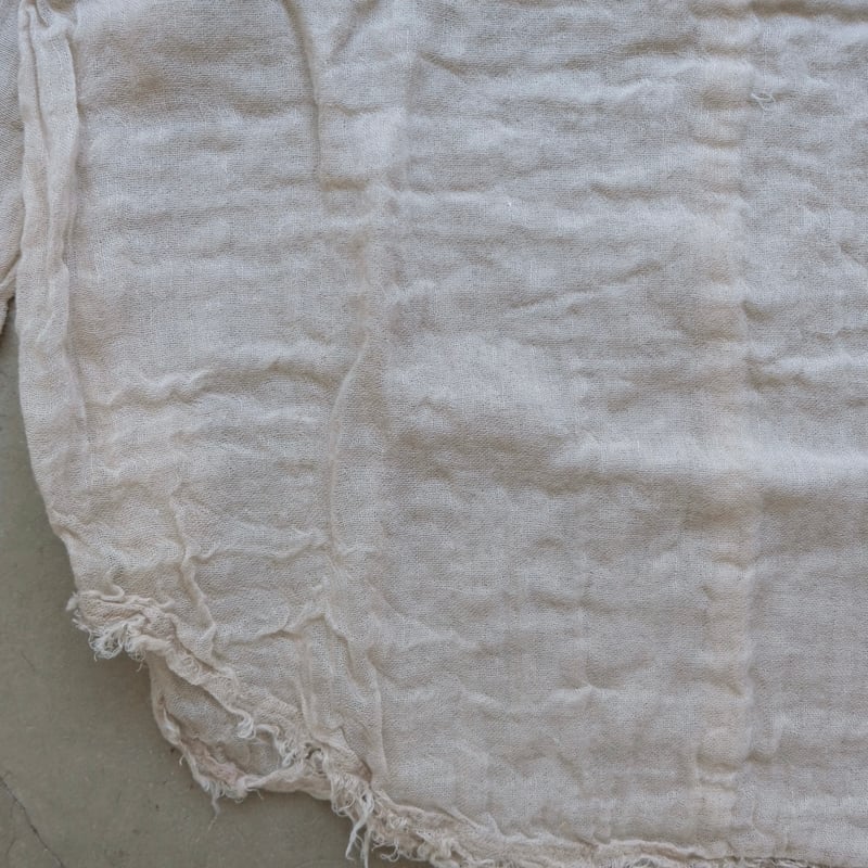 wool linen gawze top | ERiKOKATORi