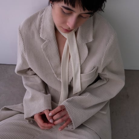 corduroy  cut-edge jacket