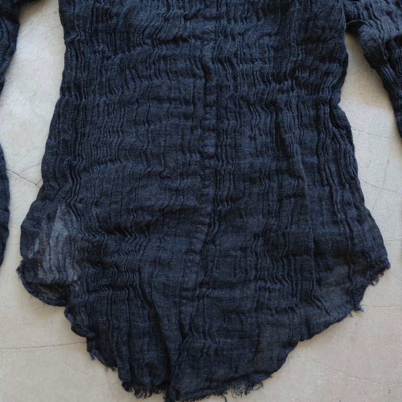 ERiKOKATORi エリコカトリ linen gawze top タグ付き wool linen gawze top | ERiKOKATORi