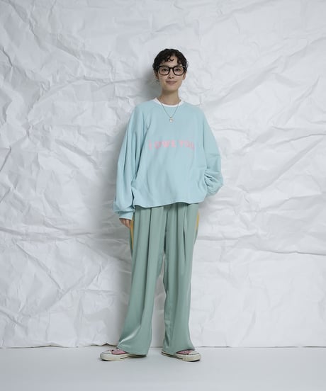 I owe you ballon sleeve pullover