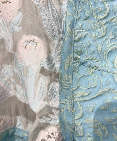Sheer  flower jacquard jacket