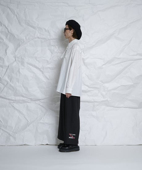 Long point flower collar shirts