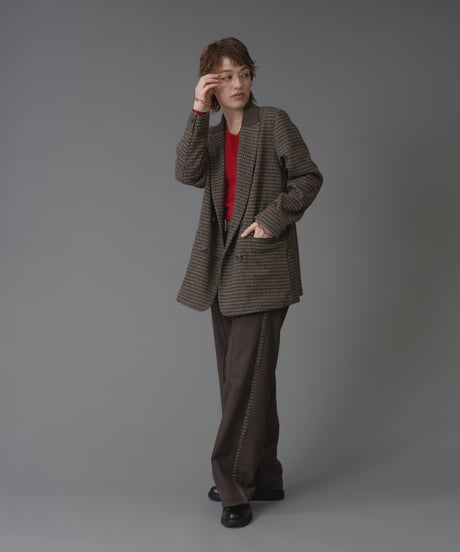 Check wool chic Jacket