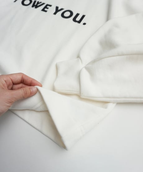 I owe you ballon sleeve pullover