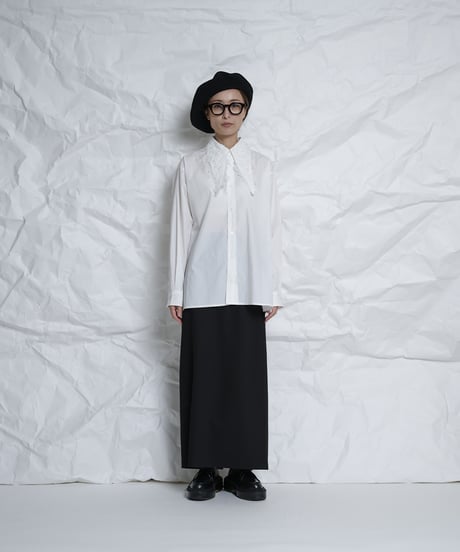 Long point flower collar shirts