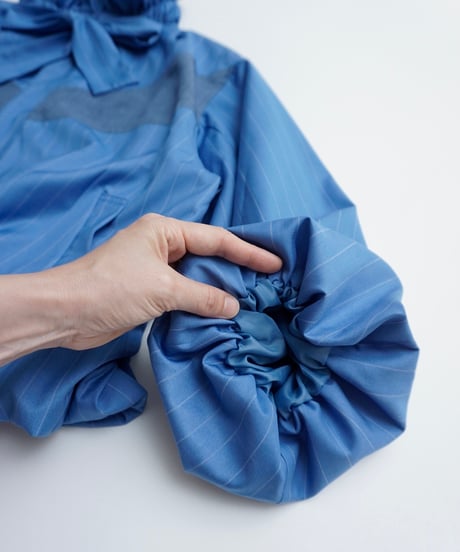Frill collar Ribbon Blouson