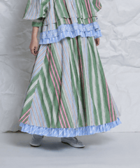 Randam stripe 2way Skirt