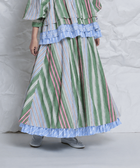 Randam stripe 2way Skirt