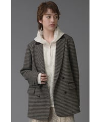 Check wool chic Jacket