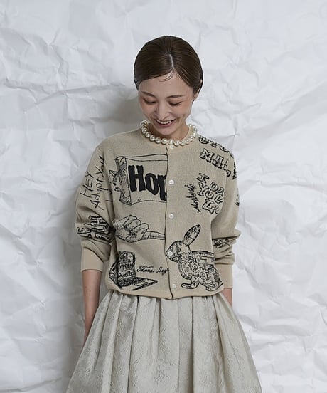 Original 10th Anniversary jacquard cardigan